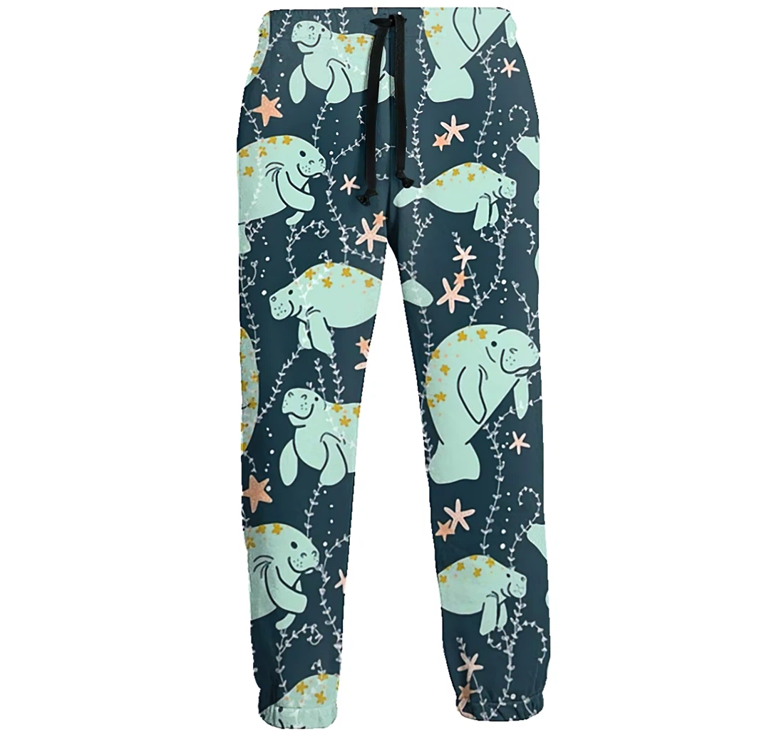 Manatee 2 Unisex 3d Graphic Jogger Pants Lightweight Comfortable Baggy Sweatpants With Drawstring Pockets Sweatpant