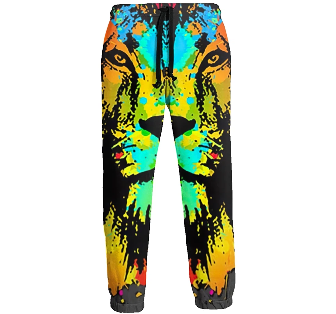 Colorful Lion Heads Jogger Pants 3d Sweat Pants Hip Hop Garment Unisex Spring Sweatpants Sweatpant