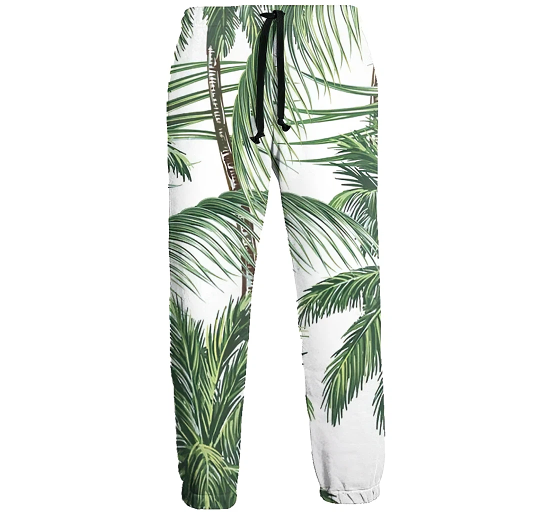 Coconut Palm Unisex 3d Graphic Jogger Pants Lightweight Comfortable Baggy Sweatpants With Drawstring Pockets Sweatpant