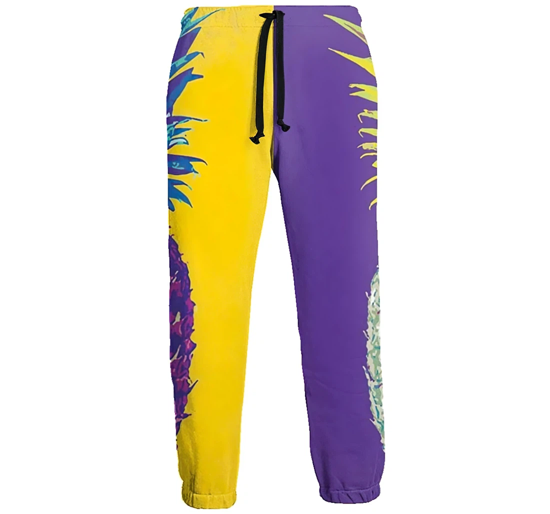 Rainbow Pineapple Menwomen Sweatpants Funny Joggers Pants Sports Trousers With Drawstring Sweatpant