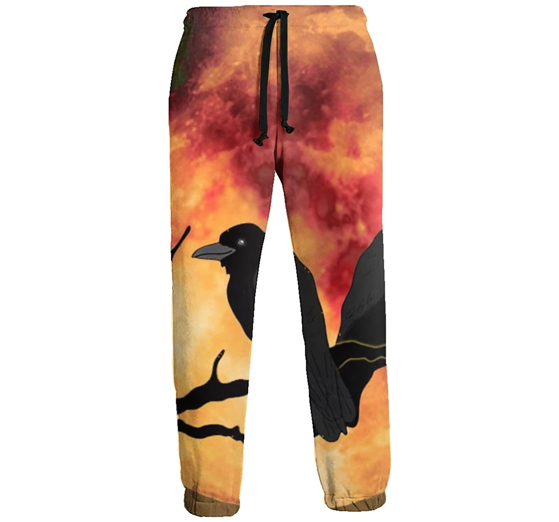 Crow On The Branch Jogger Pants 3d Sweat Pants Hip Hop Garment Unisex Spring Sweatpants Sweatpant