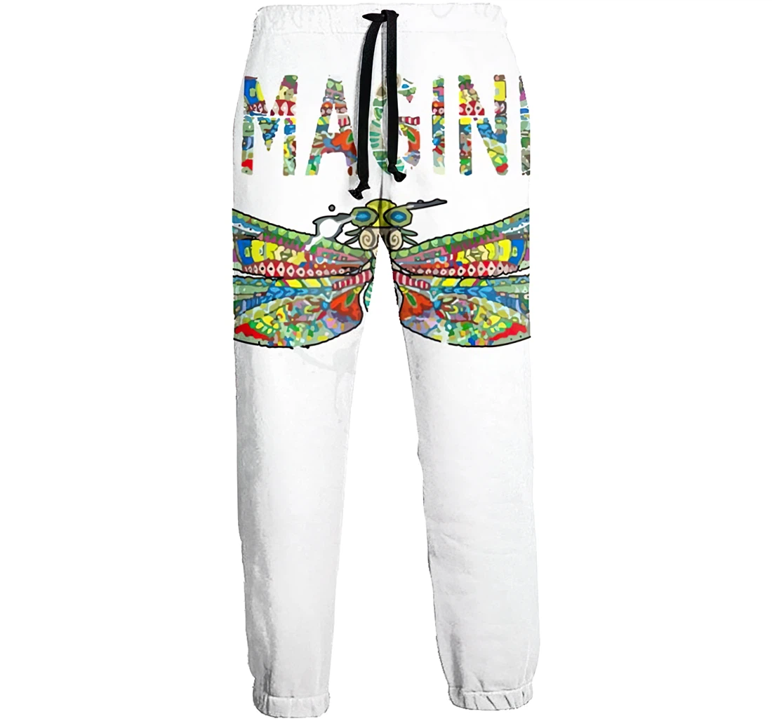 Imagine Dragonfly Casual Hip Hop Trousers Length Jogger Pants Baggy Drawstring Sweatpants With Pockets Sweatpant