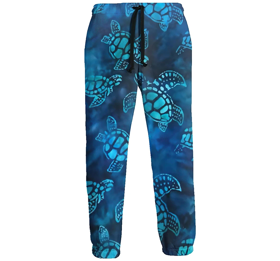 Turtle Tie Dye Batik Casual Hip Hop Trousers Length Jogger Pants Baggy Drawstring Sweatpants With Pockets Sweatpant