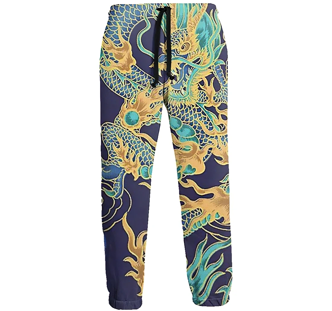 Chinese Flying Dragon Menwomen Sweatpants Funny Joggers Pants Sports Trousers With Drawstring Sweatpant