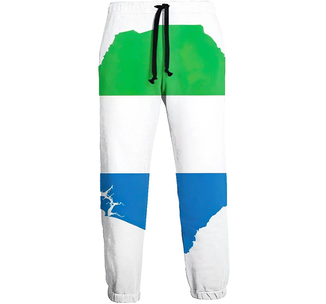 Flag Map Of Sierra Leone Jogger Pants 3d Sweat Pants Hip Hop Garment Unisex Spring Sweatpants Sweatpant