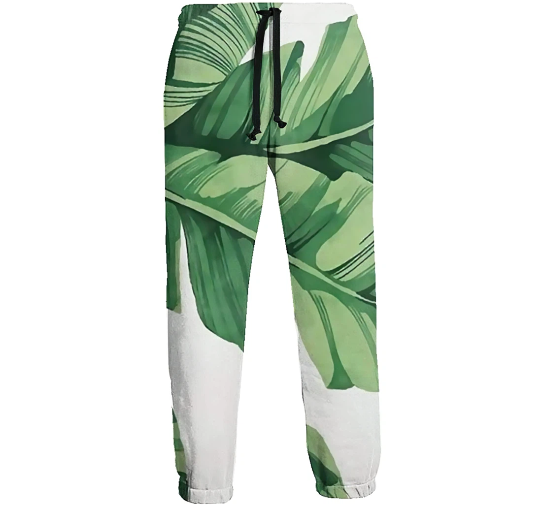 Broad Coconut Leaves Jogger Pants 3d Sweat Pants Hip Hop Garment Unisex Spring Sweatpants Sweatpant