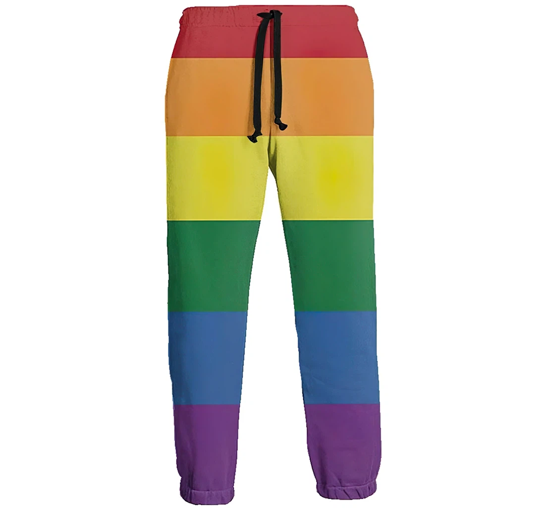 Rainbow Lines Jogger Pants 3d Sweat Pants Hip Hop Garment Unisex Spring Sweatpants Sweatpant