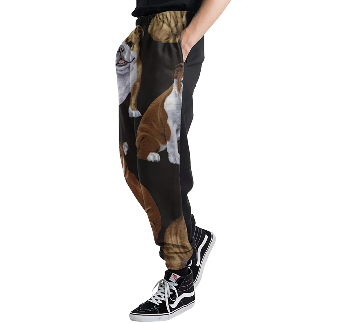 English Bulldogs Menwomen Sweatpants Funny Joggers Pants Sports Trousers With Drawstring Sweatpant