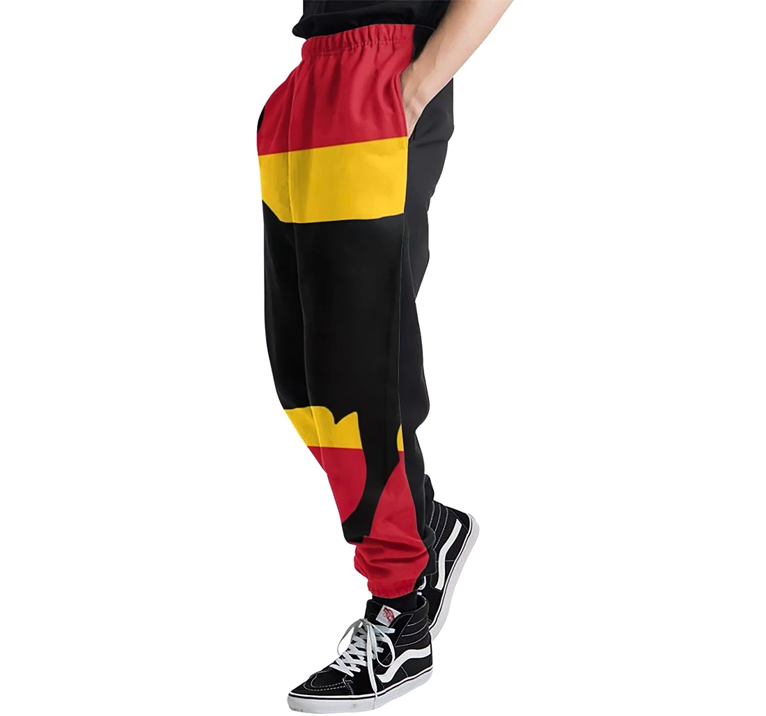 Flag Of Spain With Osborne's Bull Menwomen Sweatpants Funny Joggers Pants Sports Trousers With Drawstring Sweatpant