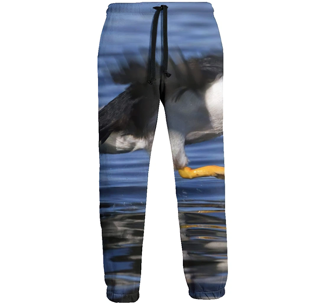 Horned Puffin Menwomen Sweatpants Funny Joggers Pants Sports Trousers With Drawstring Sweatpant