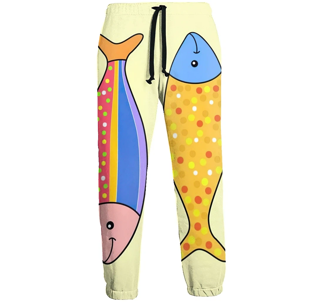 Fish Menwomen Sweatpants Funny Joggers Pants Sports Trousers With Drawstring Sweatpant