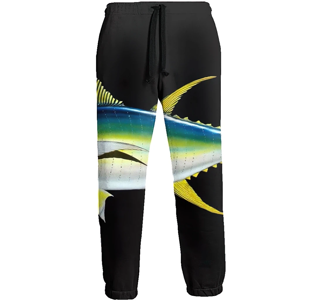 Blue Tuna Fish Unisex 3d Graphic Jogger Pants Lightweight Comfortable Baggy Sweatpants With Drawstring Pockets Sweatpant