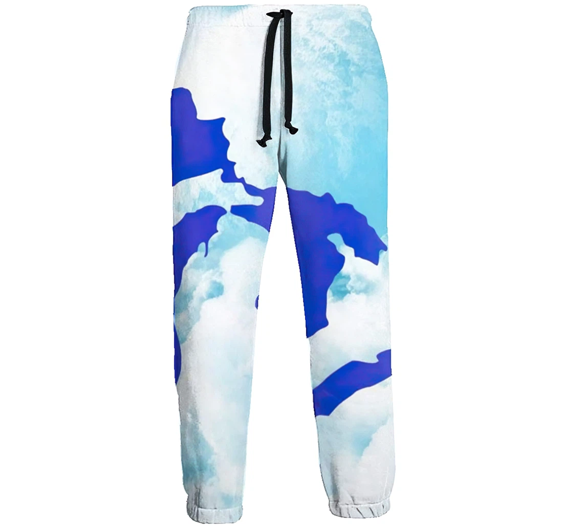 Michigan The Great Lakes State Menwomen Sweatpants Funny Joggers Pants Sports Trousers With Drawstring Sweatpant