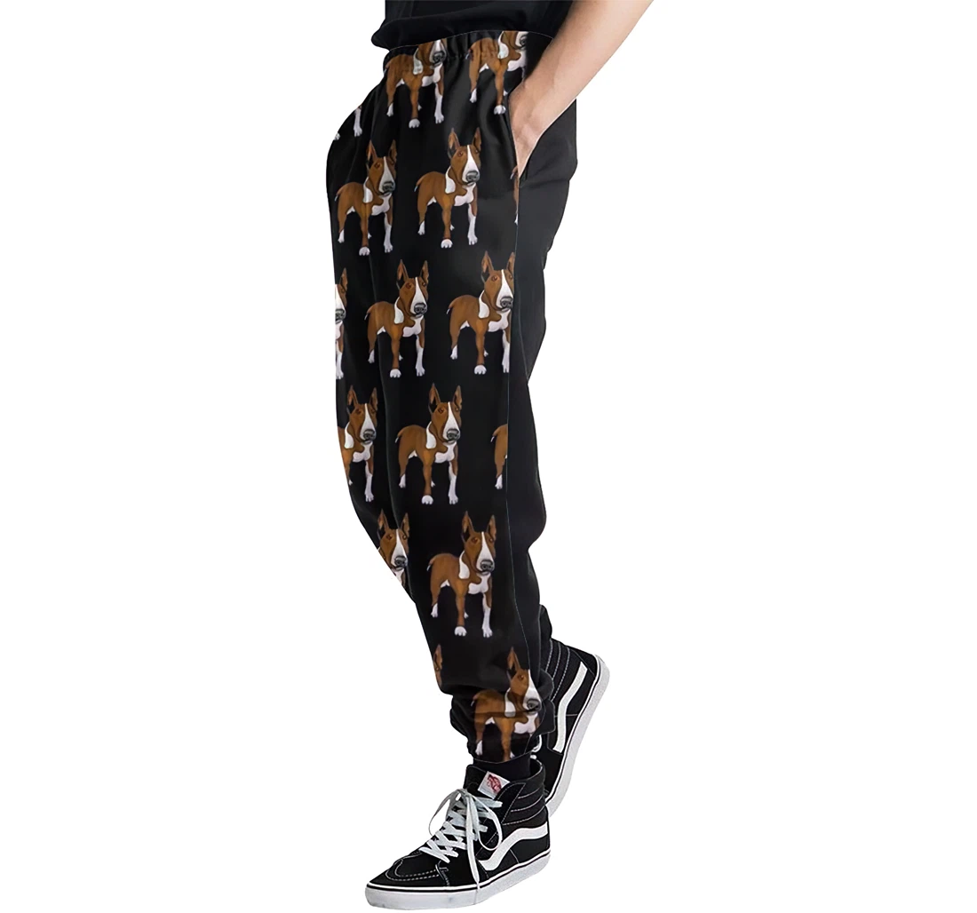 Bull And Terrier Menwomen Sweatpants Funny Joggers Pants Sports Trousers With Drawstring Sweatpant