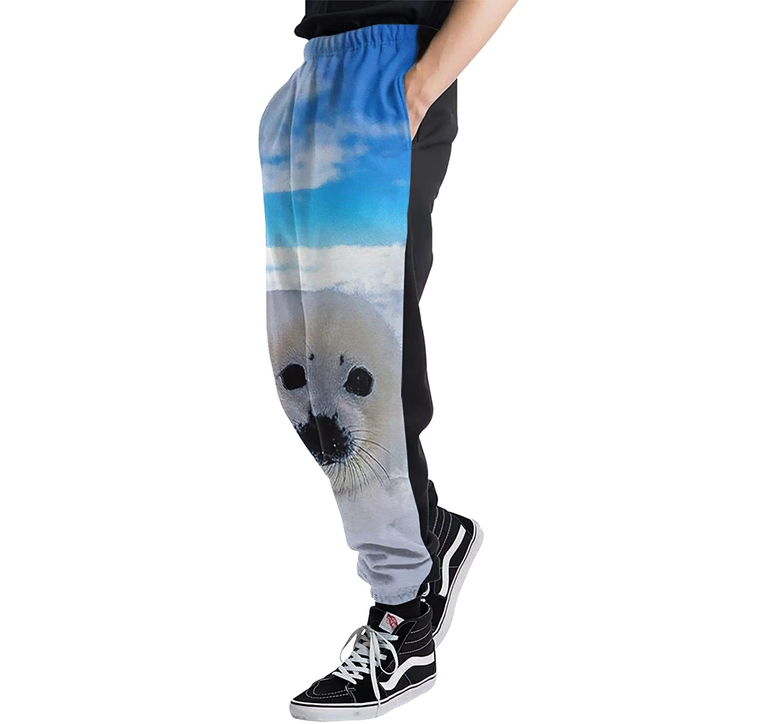 Baby Seal Unisex 3d Graphic Jogger Pants Lightweight Comfortable Baggy Sweatpants With Drawstring Pockets Sweatpant