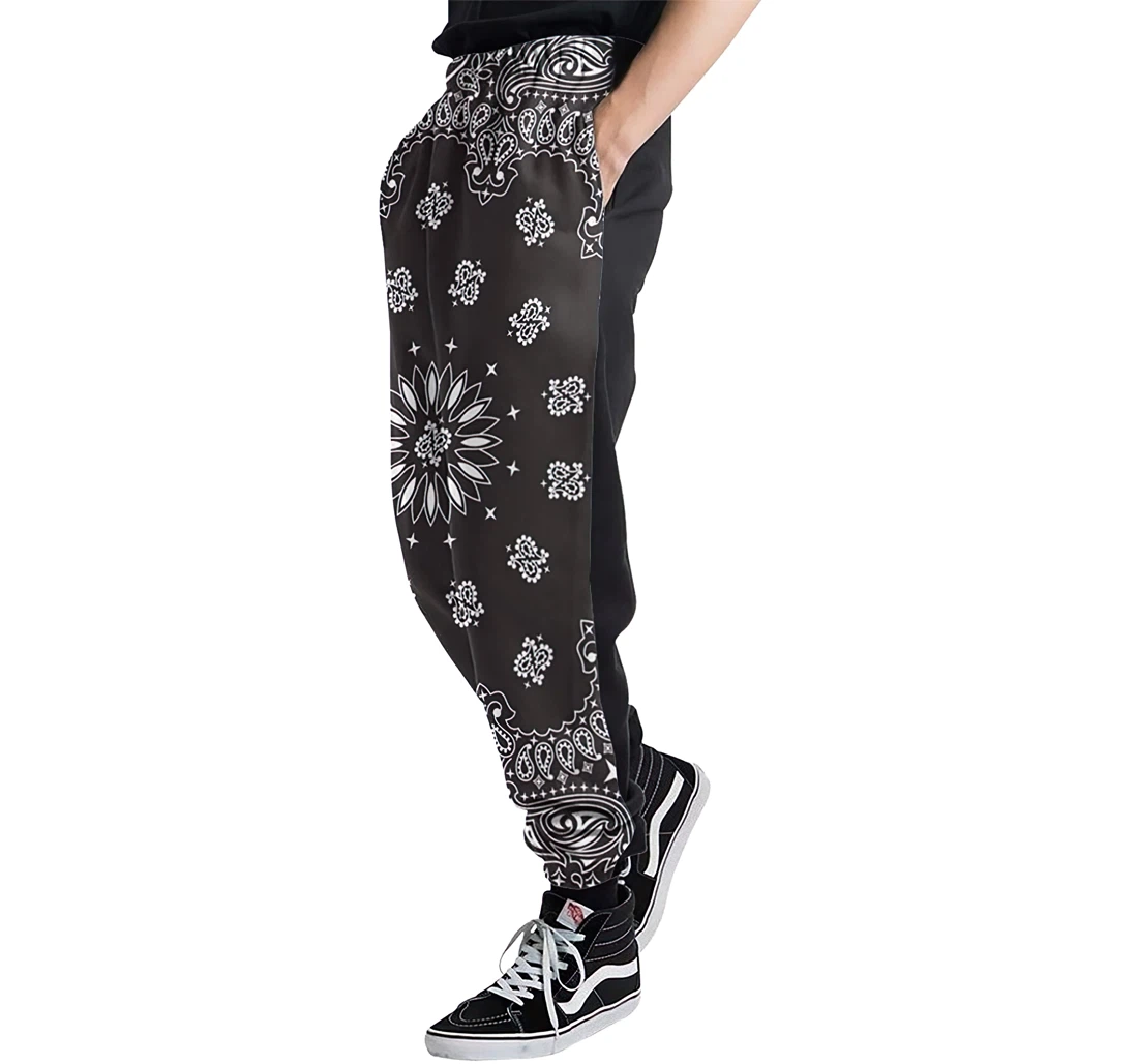 Bandana Black Jogger Pants 3d Sweat Pants Hip Hop Garment Unisex Spring Sweatpants Sweatpant