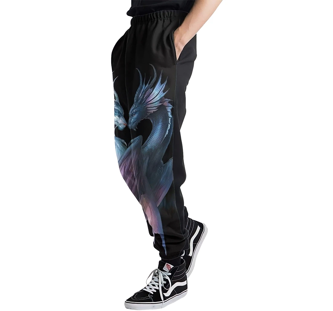 Ying Yang Dragons Jogger Pants 3d Sweat Pants Hip Hop Garment Unisex Spring Sweatpants Sweatpant