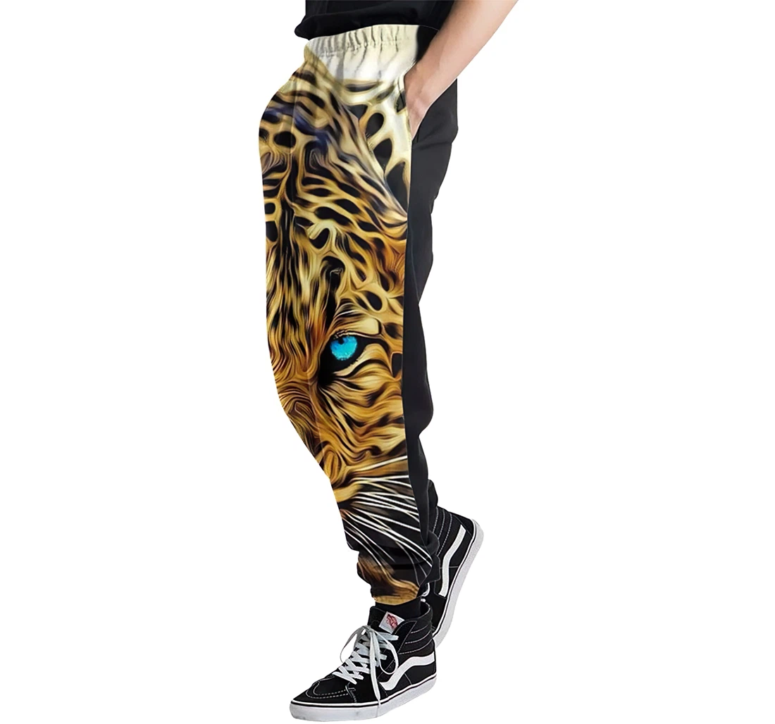 Cheetah Men's Colored Flowers Casual Hip Hop Trousers Length Jogger Pants Baggy Drawstring Sweatpants With Pockets Sweatpant