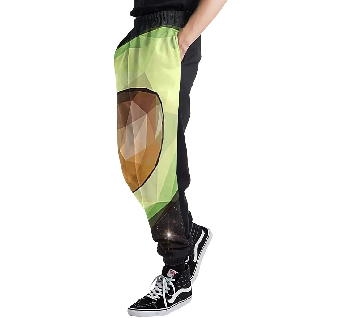 Avocado Illustration Casual Hip Hop Trousers Length Jogger Pants Baggy Drawstring Sweatpants With Pockets Sweatpant