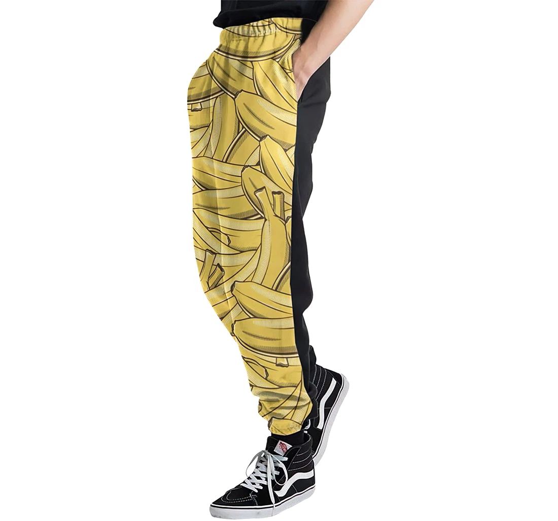 Vintage Banana Casual Hip Hop Trousers Length Jogger Pants Baggy Drawstring Sweatpants With Pockets Sweatpant