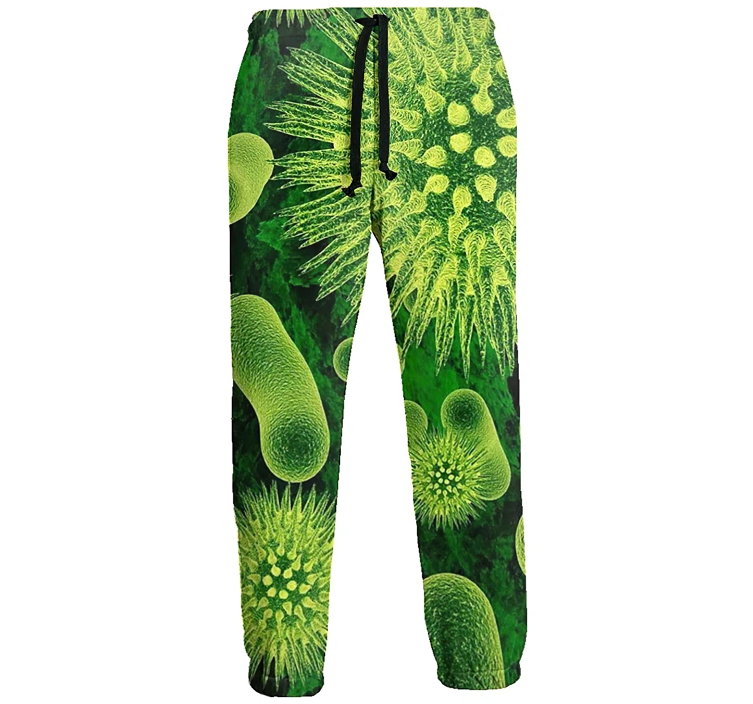 Biology Men's Colored Flowers Casual Hip Hop Trousers Length Jogger Pants Baggy Drawstring Sweatpants With Pockets Sweatpant
