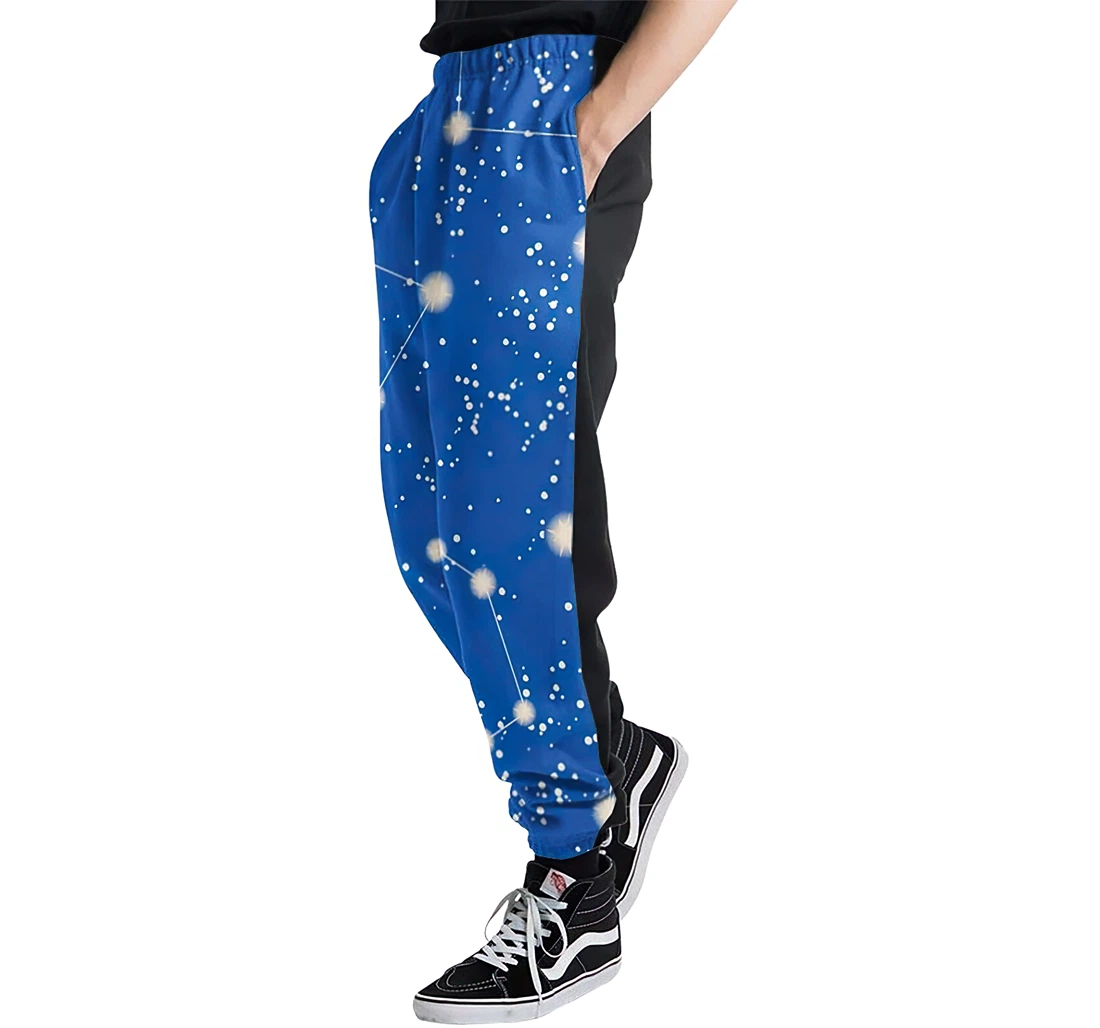 Constellation Casual Hip Hop Trousers Length Jogger Pants Baggy Drawstring Sweatpants With Pockets Sweatpant
