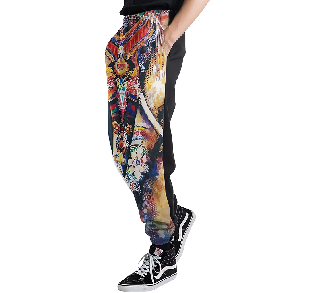 Color Elepant Jogger Pants 3d Sweat Pants Hip Hop Garment Unisex Spring Sweatpants Sweatpant