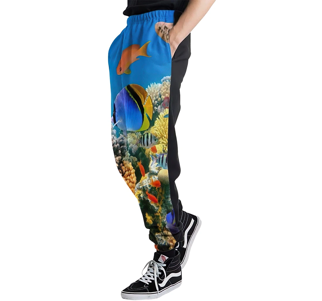 Coral Reefs And Schools Of Fish Jogger Pants 3d Sweat Pants Hip Hop Garment Unisex Spring Sweatpants Sweatpant
