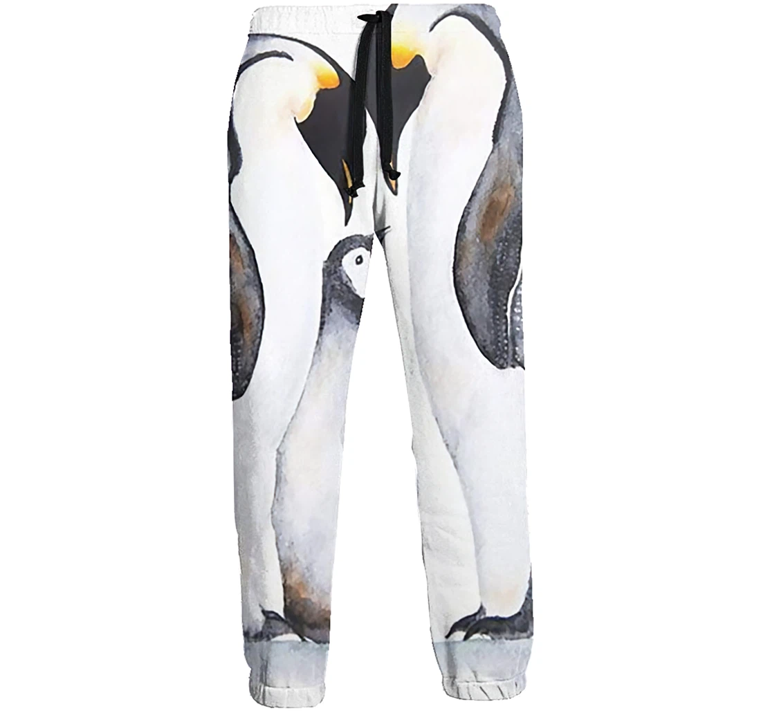 Parent Penguin Casual Hip Hop Trousers Length Jogger Pants Baggy Drawstring Sweatpants With Pockets Sweatpant