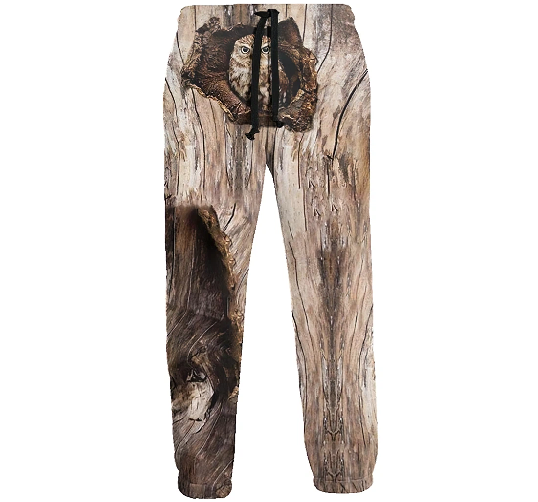 Owl In A Tree Hole Menwomen Sweatpants Funny Joggers Pants Sports Trousers With Drawstring Sweatpant