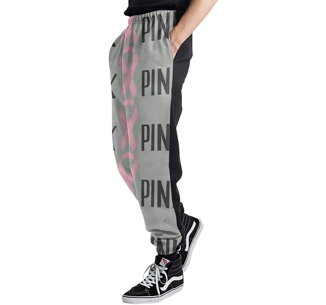 Pinkthink Ribbon Casual Hip Hop Trousers Length Jogger Pants Baggy Drawstring Sweatpants With Pockets Sweatpant