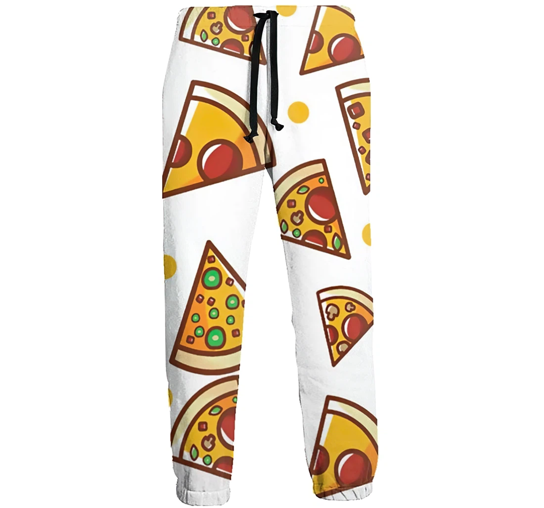 Pizza Pattern Menwomen Sweatpants Funny Joggers Pants Sports Trousers With Drawstring Sweatpant