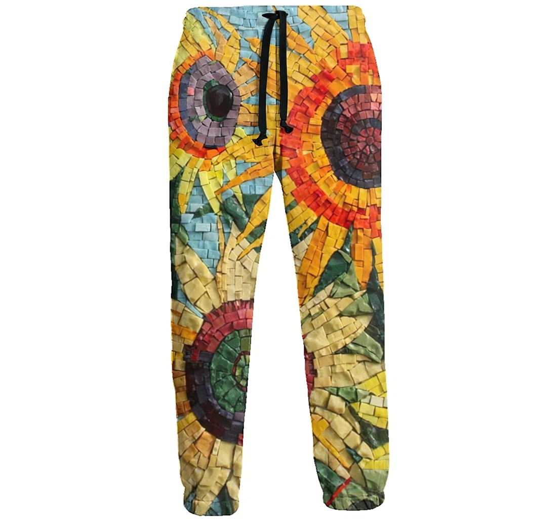 Sunflowers Wall Art Menwomen Sweatpants Funny Joggers Pants Sports Trousers With Drawstring Sweatpant