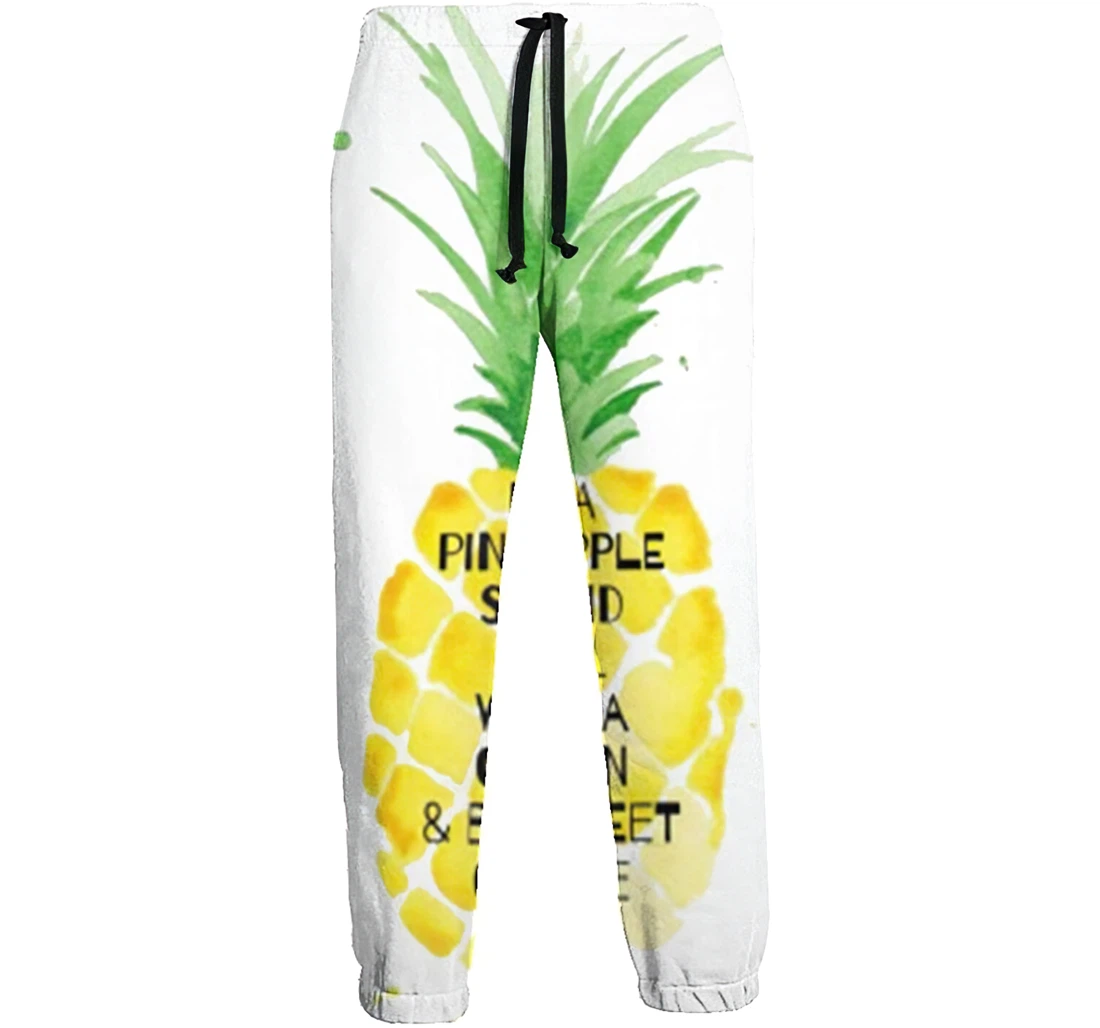 Pineapple Jogger Pants 3d Sweat Pants Hip Hop Garment Unisex Spring Sweatpants White Sweatpant