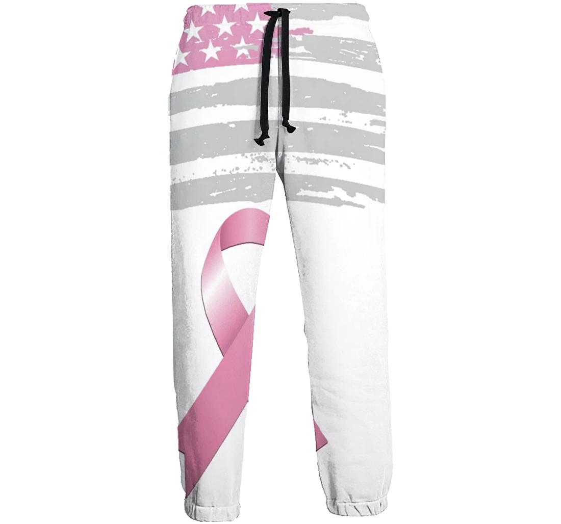 Pink Ribbon Breast Cancer Awareness Flagfg Jogger Pants 3d Sweat Pants Hip Hop Garment Unisex Spring Sweatpants Sweatpant