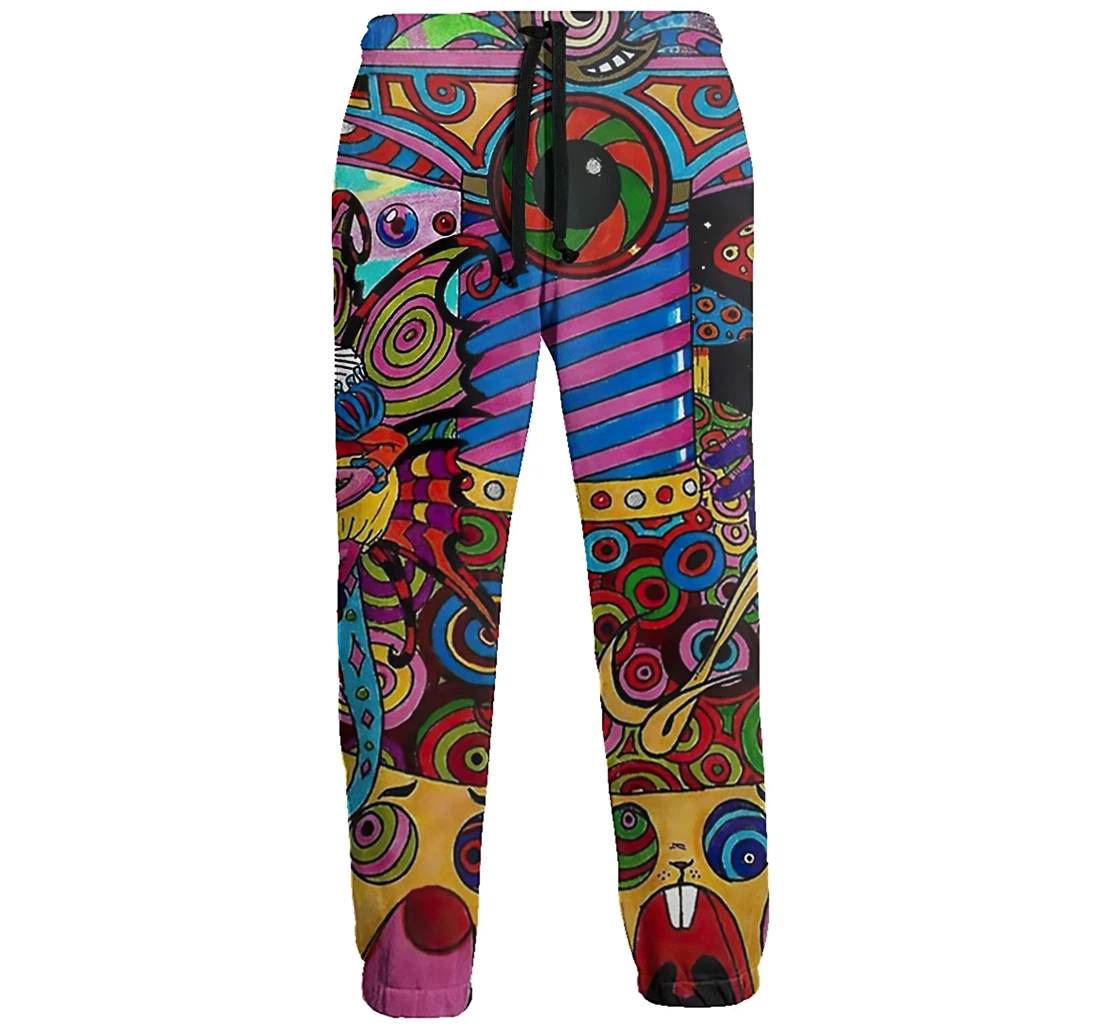 Trippy Art Unisex 3d Graphic Jogger Pants Lightweight Comfortable Baggy Sweatpants With Drawstring Pockets Sweatpant