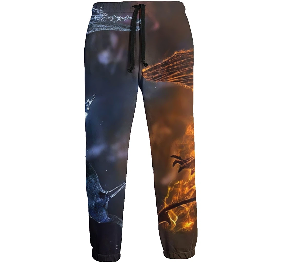 Fire_and_ice Menwomen Sweatpants Funny Joggers Pants Sports Trousers With Drawstring Sweatpant