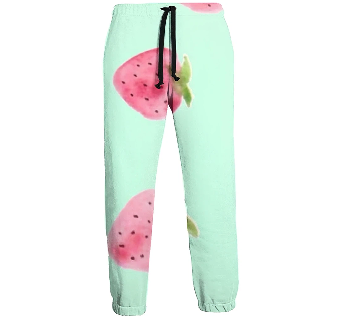 Strawberry Menwomen Sweatpants Funny Joggers Pants Sports Trousers With Drawstring Sweatpant