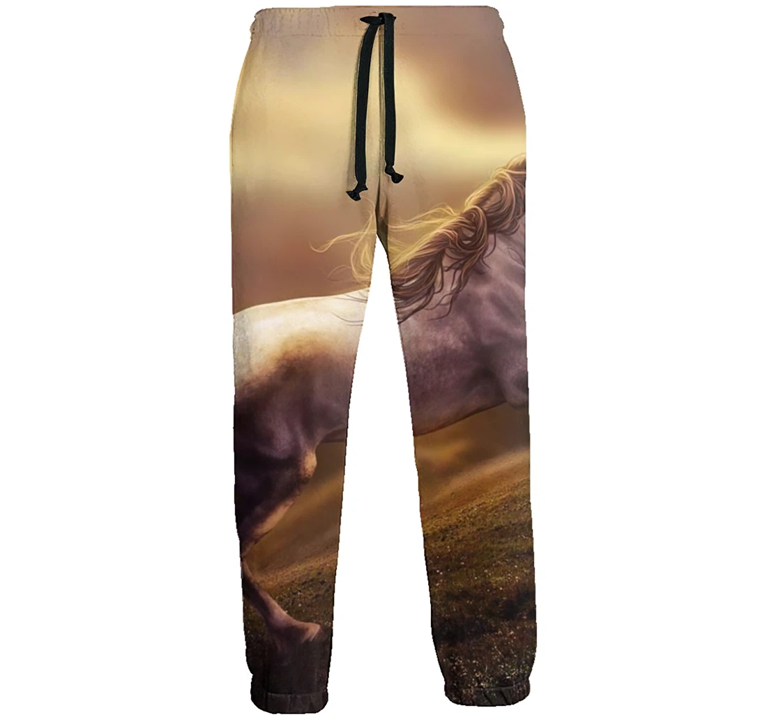 A Galloping Horse Menwomen Sweatpants Funny Joggers Pants Sports Trousers With Drawstring Sweatpant