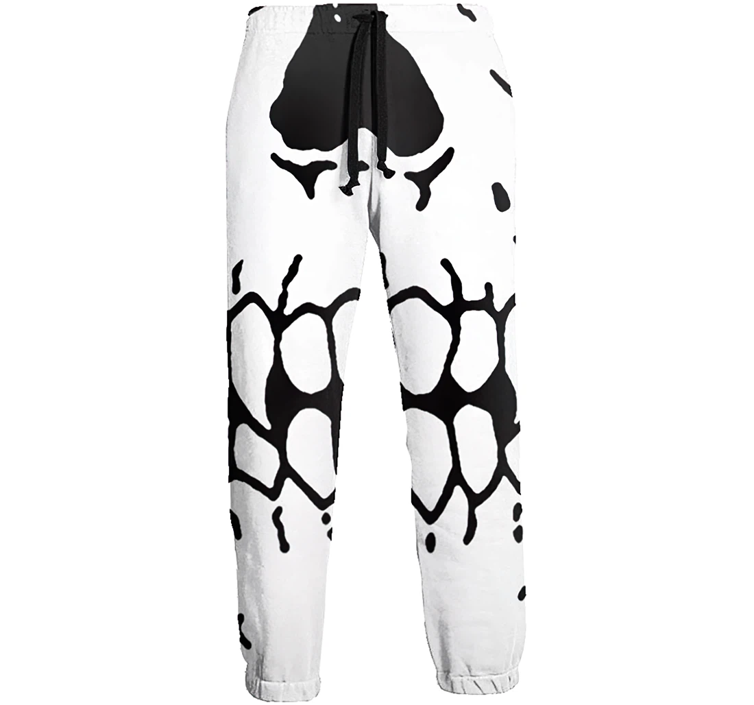 Skull Men's Swedish Flag Casual Hip Hop Trousers Length Jogger Pants Baggy Drawstring Sweatpants With Pockets Sweatpant