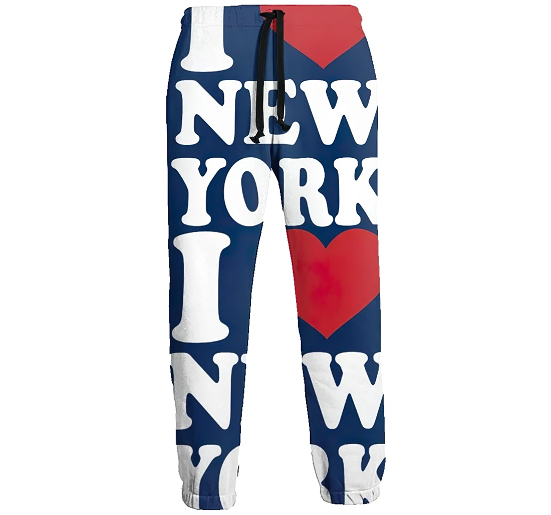 I Love New York Jogger Pants 3d Sweat Pants Hip Hop Garment Unisex Spring Sweatpants Sweatpant