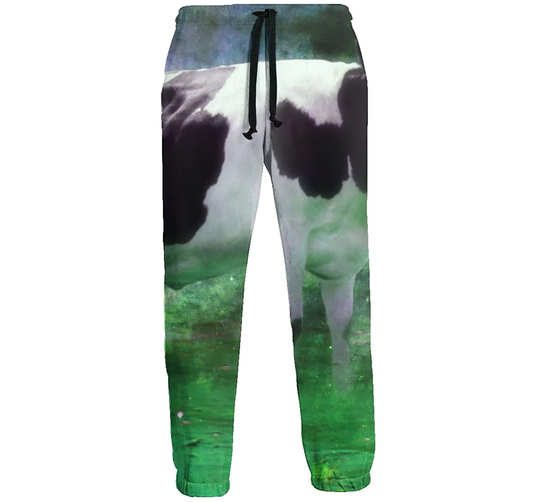 A Cow Unisex 3d Graphic Jogger Pants Lightweight Comfortable Baggy Sweatpants With Drawstring Pockets Sweatpant