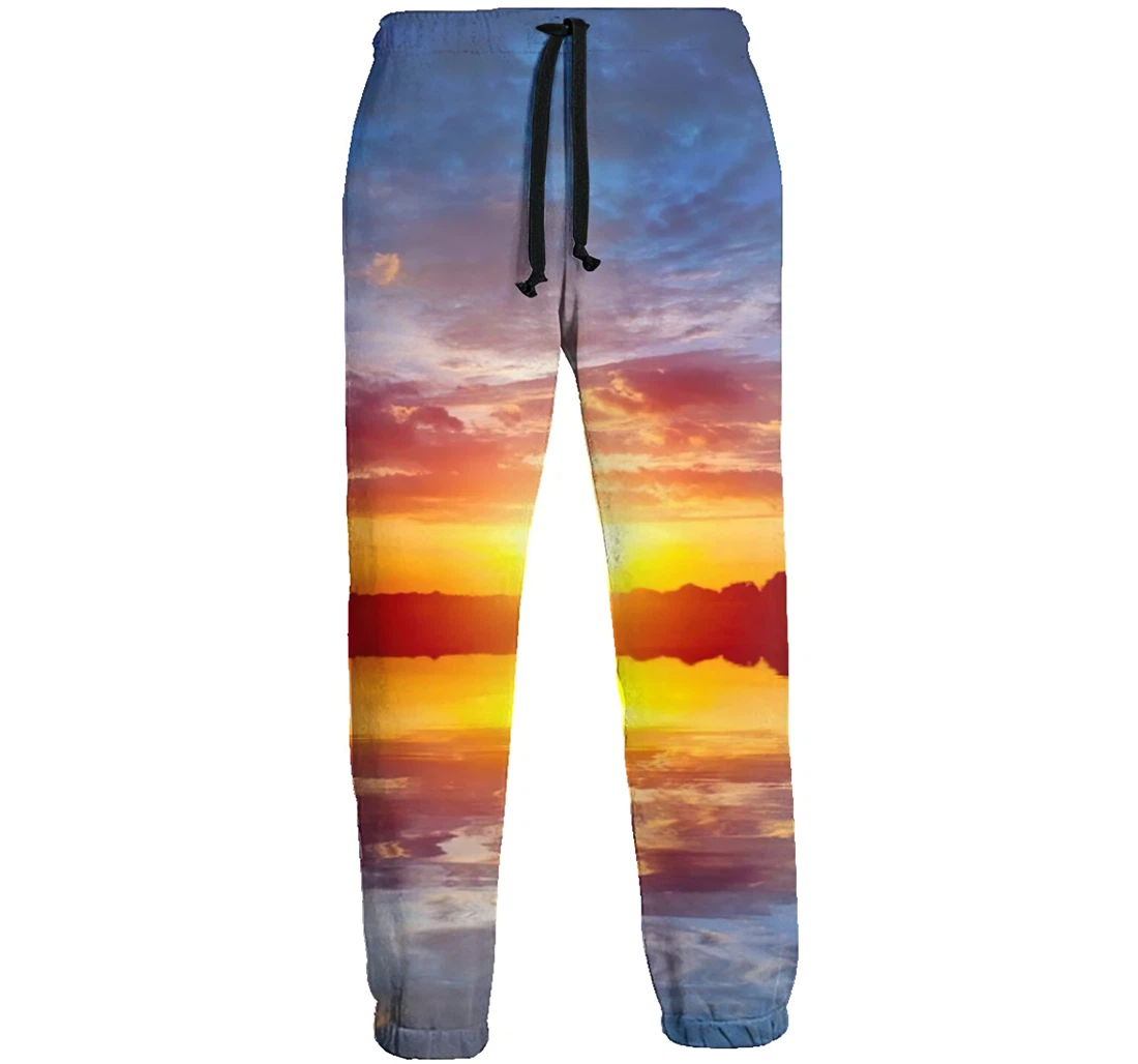 A Stunning Sunset Menwomen Sweatpants Funny Joggers Pants Sports Trousers With Drawstring Sweatpant