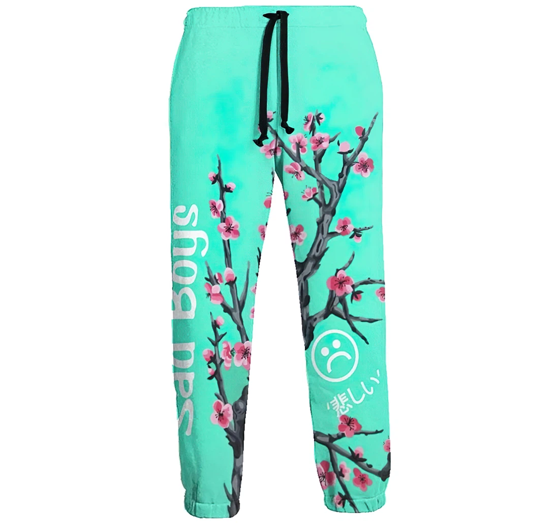 Pink Plum Menwomen Sweatpants Funny Joggers Pants Sports Trousers With Drawstring Sweatpant