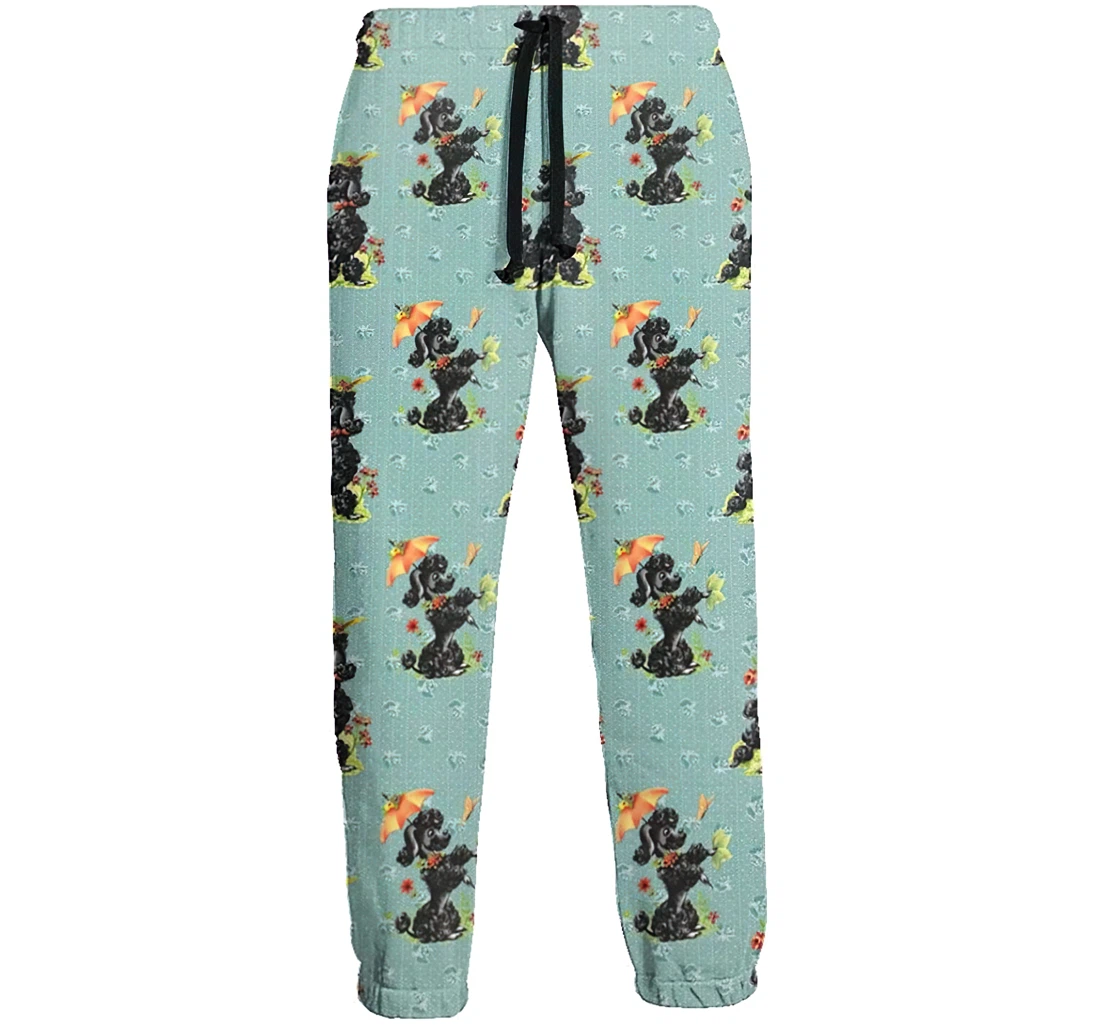 Prissy Poodles Green Jogger Pants 3d Sweat Pants Hip Hop Garment Unisex Spring Sweatpants Sweatpant