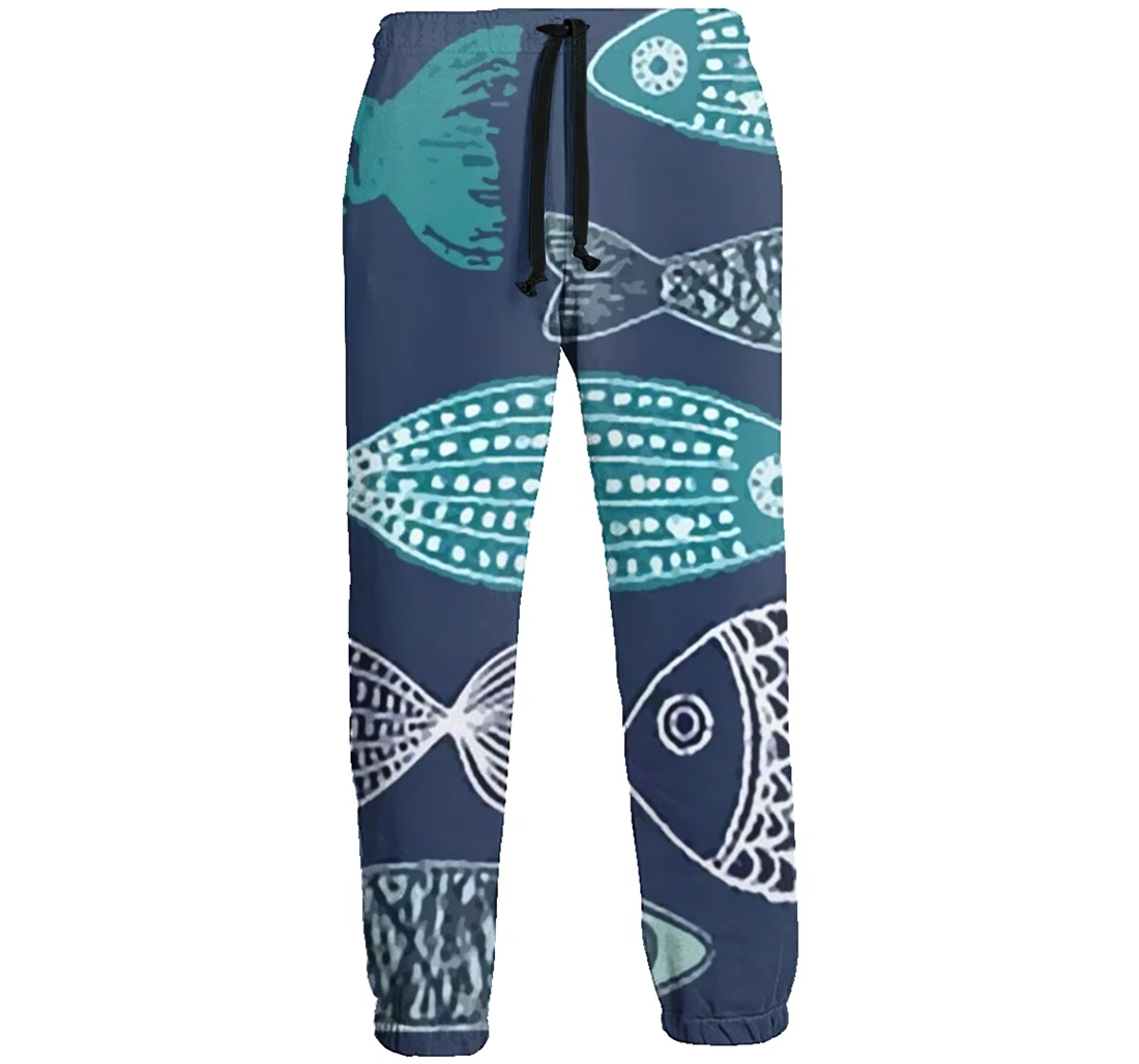 Fish Patterns Menwomen Sweatpants Funny Joggers Pants Sports Trousers With Drawstring Sweatpant