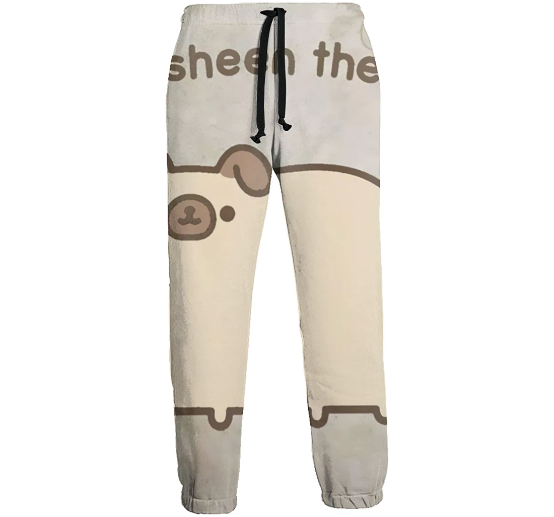 Pugsheen The Dog Casual Hip Hop Trousers Length Jogger Pants Baggy Drawstring Sweatpants With Pockets Sweatpant