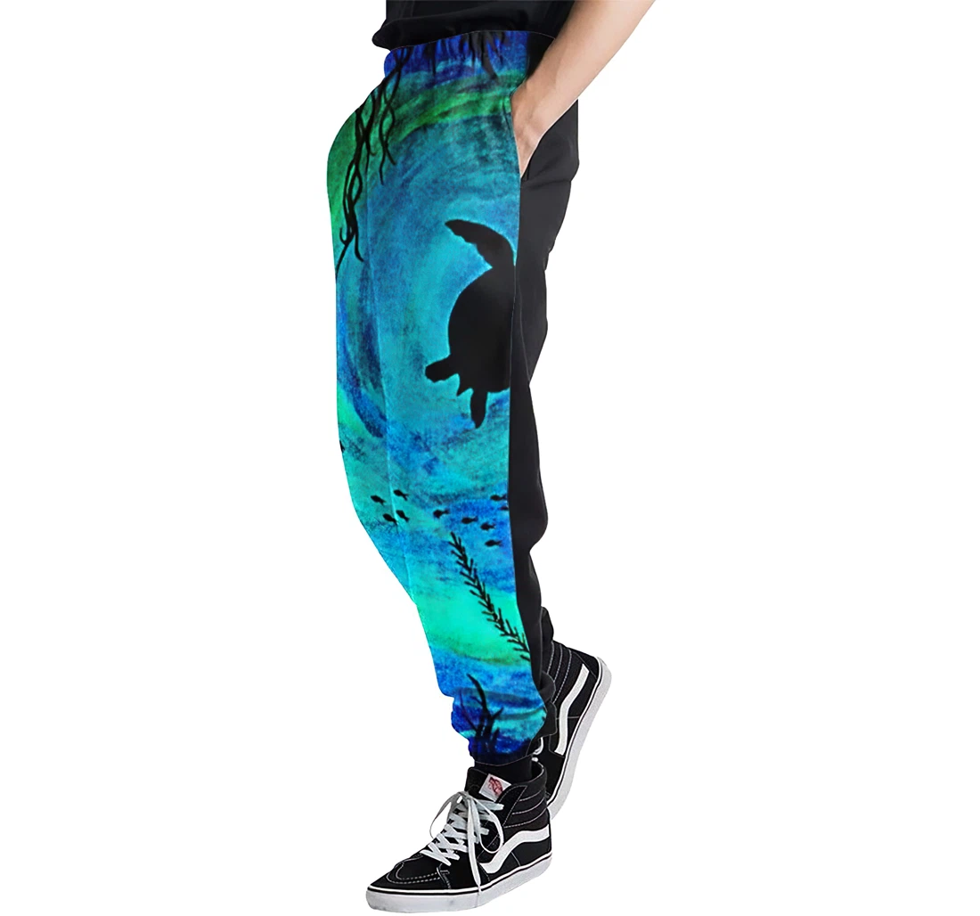 Sea Turtle Glow In The Dark Menwomen Sweatpants Funny Joggers Pants Sports Trousers With Drawstring Sweatpant