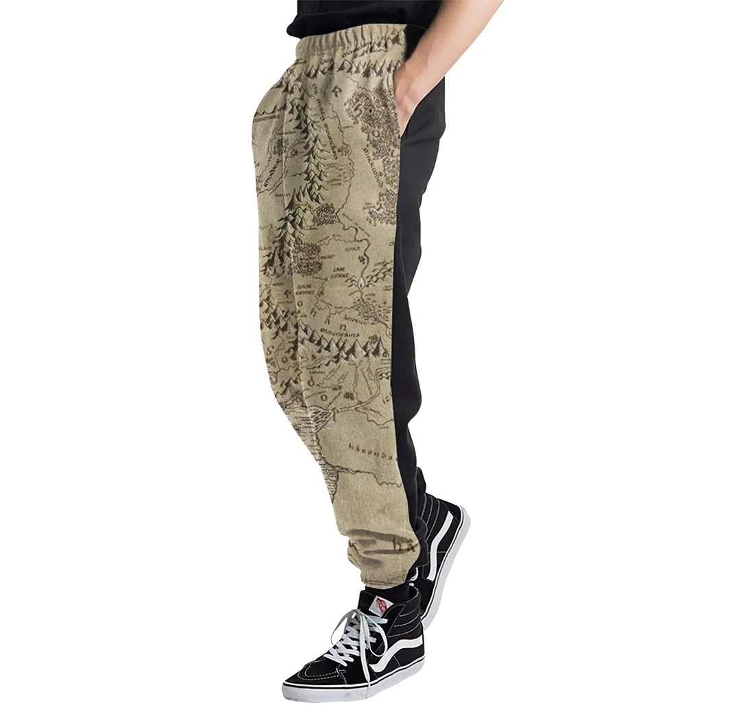 Middle Earth Men's Colored Flowers Casual Hip Hop Trousers Length Jogger Pants Baggy Drawstring Sweatpants With Pockets Sweatpant