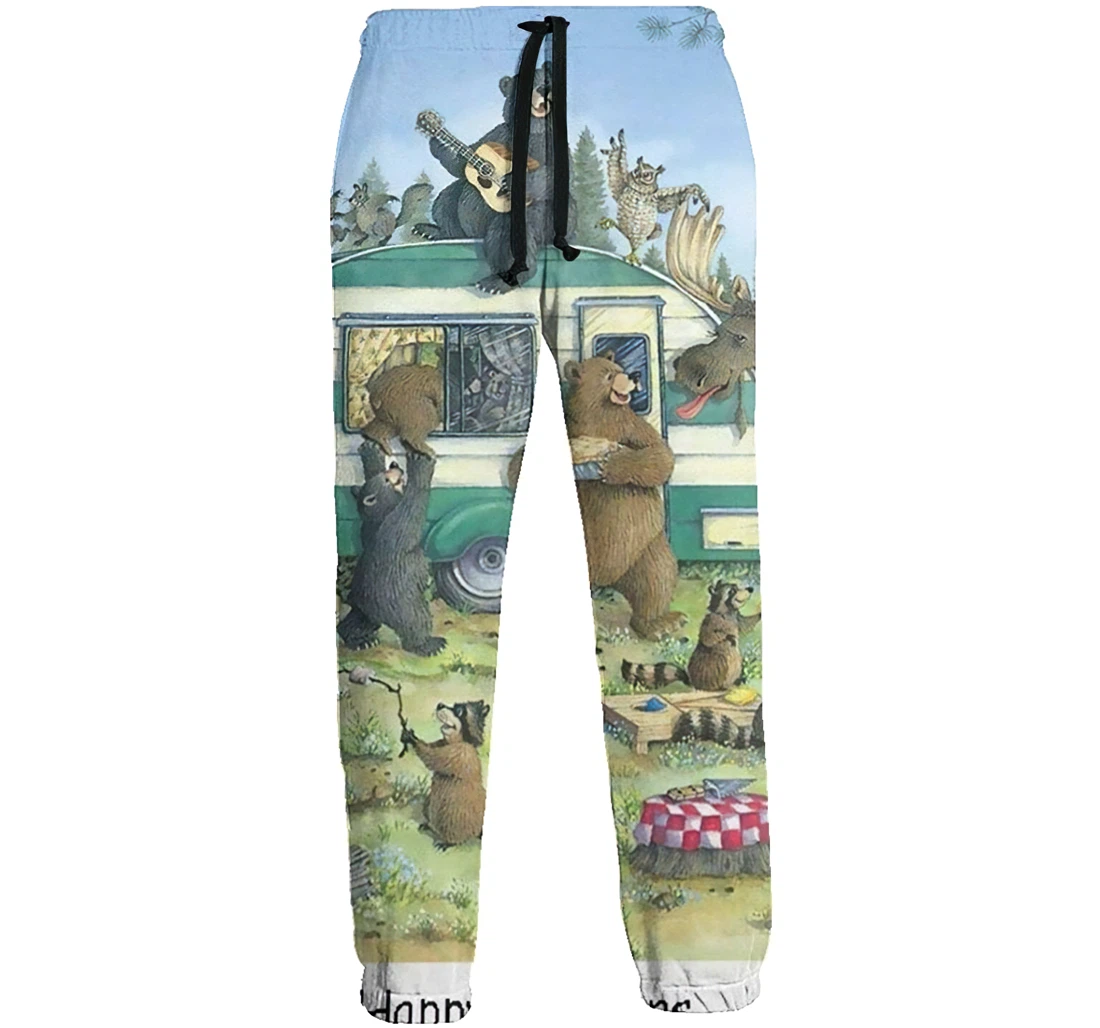 Vintage Vehicle Casual Hip Hop Trousers Length Jogger Pants Baggy Drawstring Sweatpants With Pockets Sweatpant